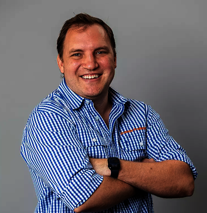 Headshot of Granular Products Technical Sales Specialist Declan Shepherd